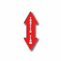 Ergomat 12in x 4in ARROW SIGNS - Traffic Flow Double Arrow DSV-SIGN 48 #0456UP -UEN